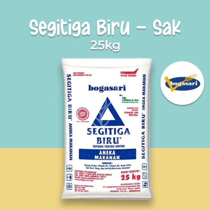 

Bogasari Tepung Terigu Segitiga Biru Sak 25kg