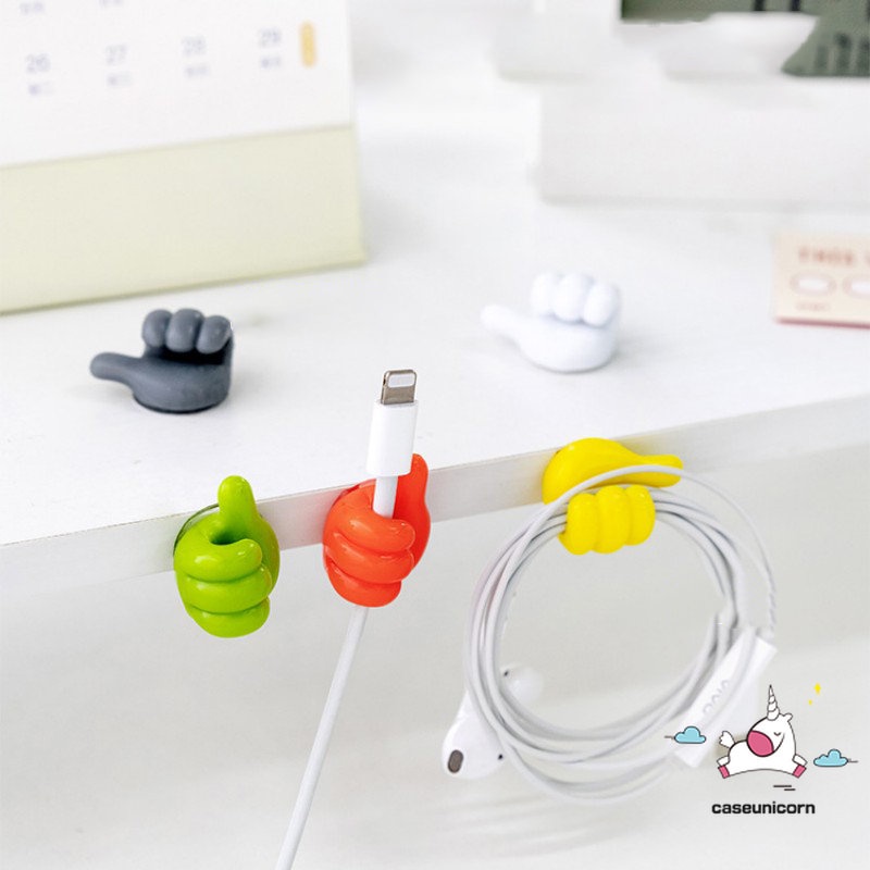 Self-adhesive Dekorasi Dinding Hook Kreatif 3D Jempol Kunci Gantungan Hook Hoom Kantor Tanggal Garis Klip Kabel Kawat Meja Organizer