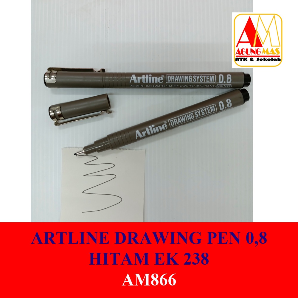 

ARTLINE DRAWING PEN 0,8 HITAM EK 238