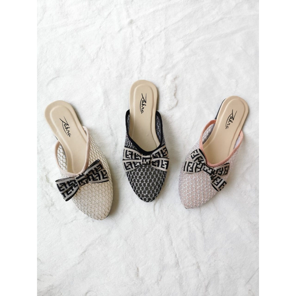 Sandal Pesta Wanita Heels Wedding Selop Pengantin Mewah Murah Arlaine- Lavina Selop Wanita / Sandal