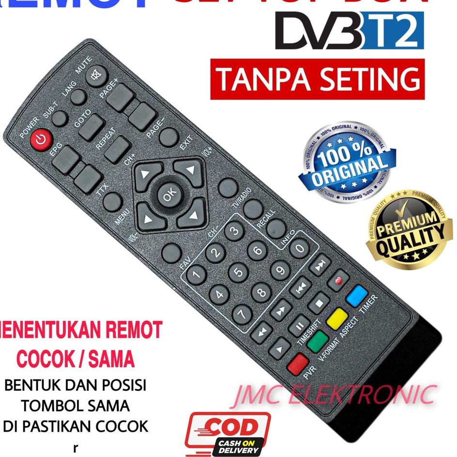✔️  REMOTE/REMOT SET TOP BOX T2 V002 MATRIX.ADVANCE.LUBY.PARAGON.VISION.EZBOX.T2U001/002 DLL