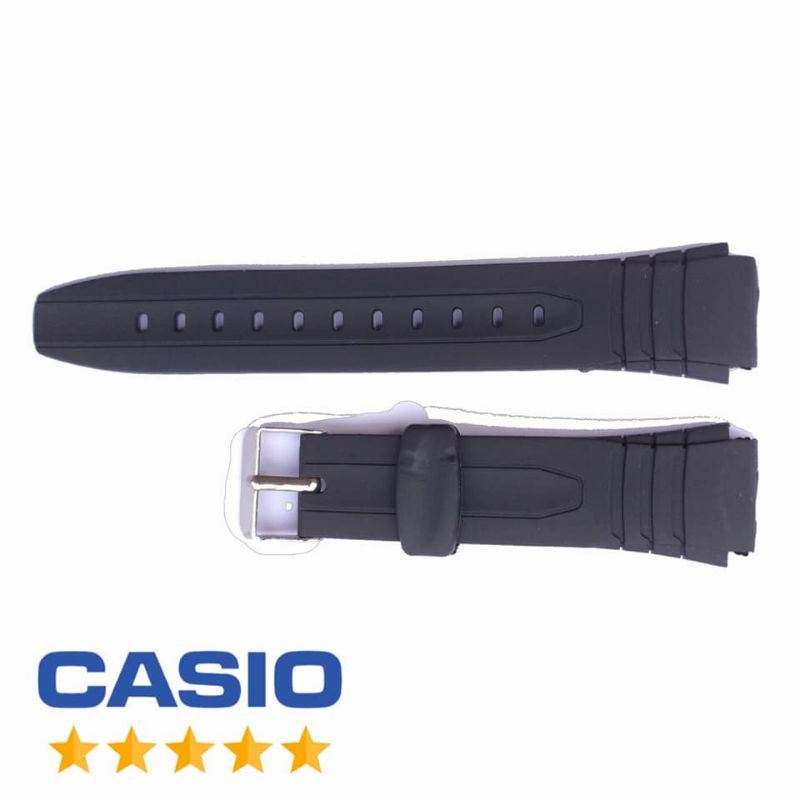 Tali Jam Tangan Casio W-752 Hitam Rubber Kuat Lentur