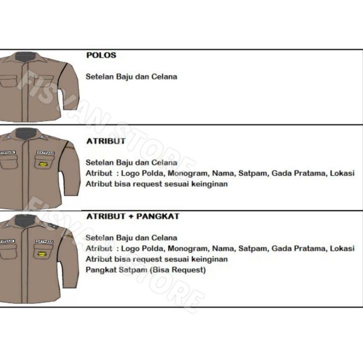 Terbaru.. Seragam PDL Satpam | Seragam PDL Security (GAIA)