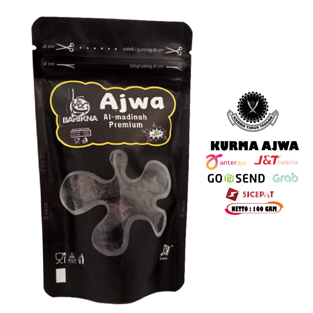 

KURMA AJWA/AJWA MADINAH/AJWA 7BUTIR