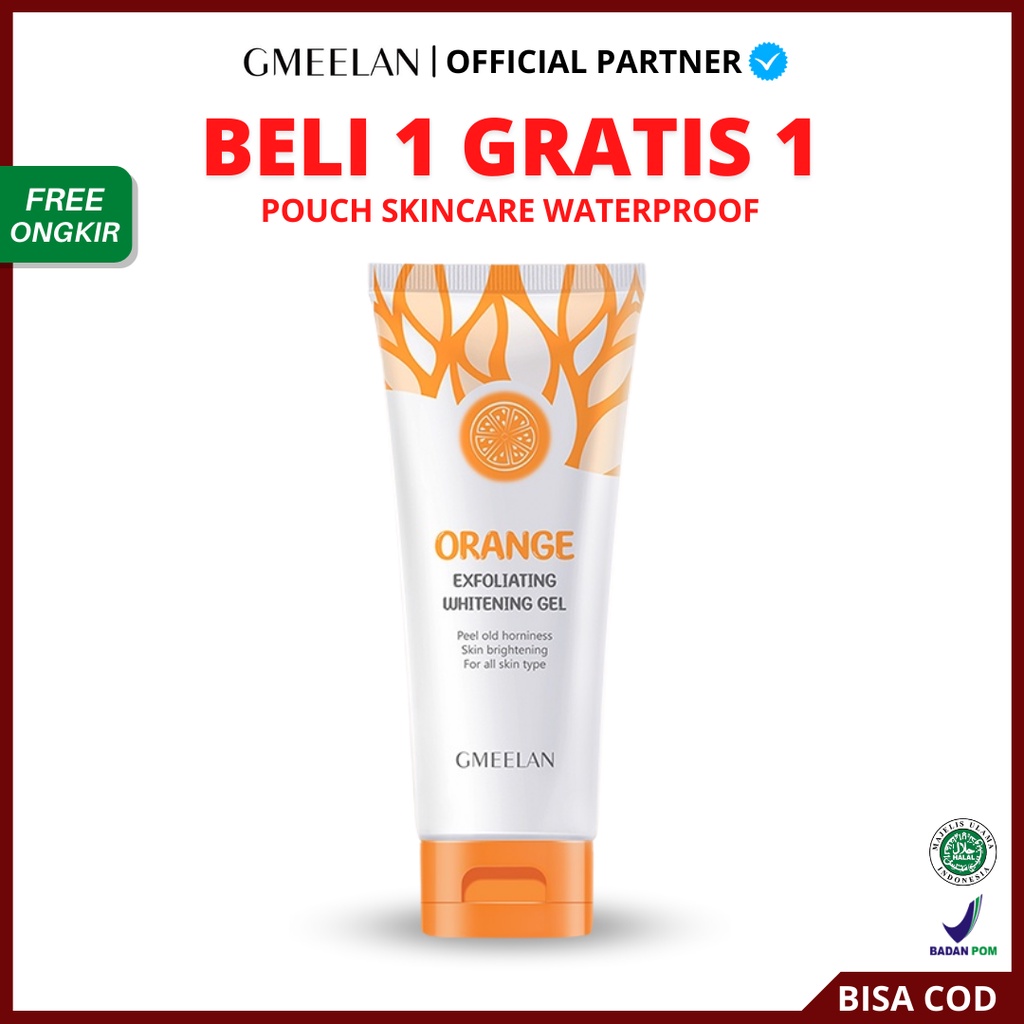 [ FREE GIFT ] GMEELAN Exfoliating Whitening Gel Orange - Gmelan Ekspoliasi Gel