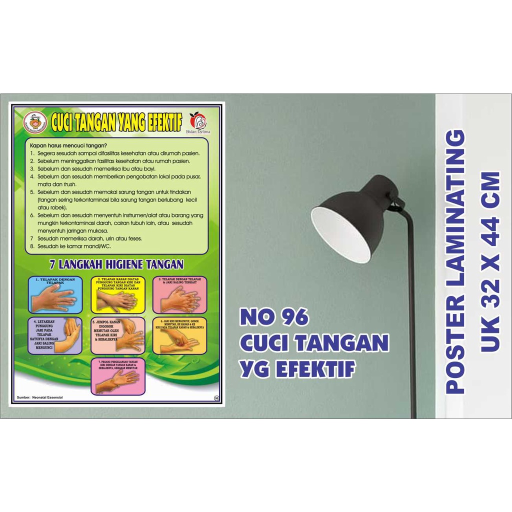 POSTER LAMINATING CUCI TANGAN ( 96)