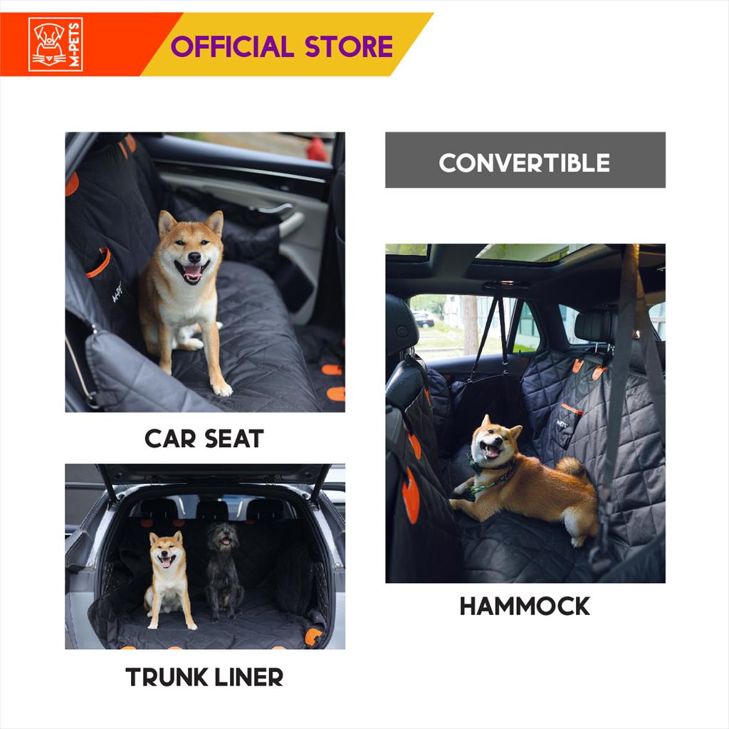 M-Pets Lungo Convertible Car Seat Cover / Sarung Jok Mobil Anjing