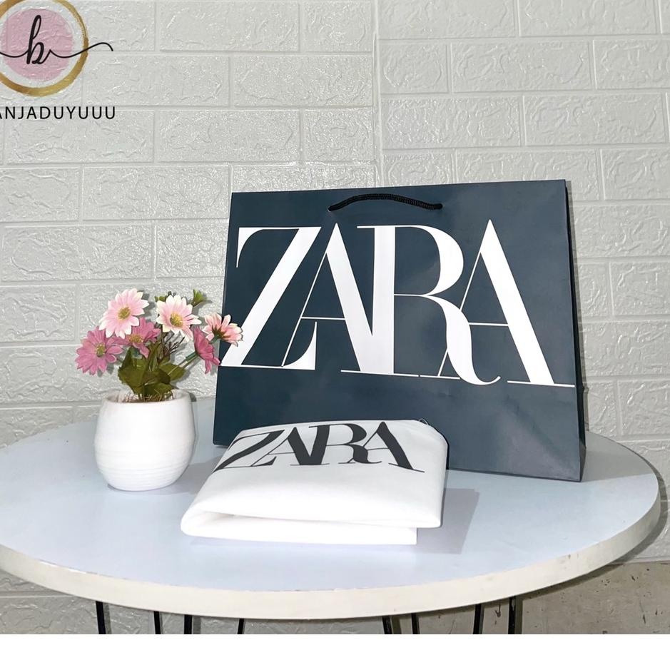 

TOP PRODUK Paper Bag Zara Biru Pembungkus Kado RR4^^