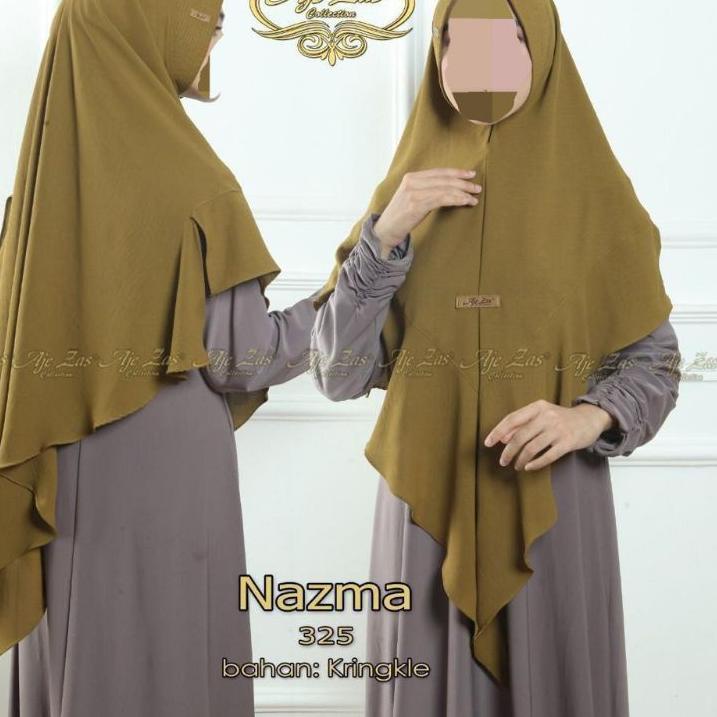 hijab instant / khimar syari / khimar jumbo / aje zas collection hijab / crinkle hijab / jilbab crin
