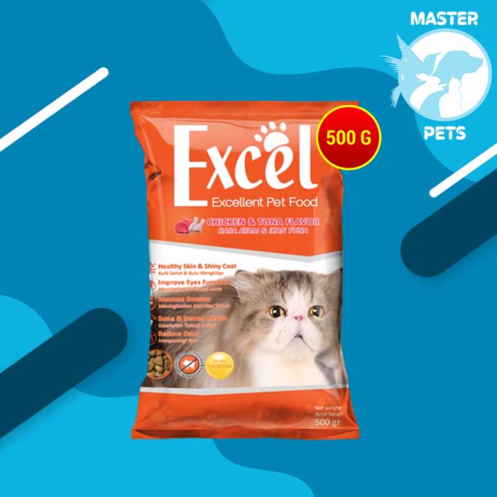 Excel Cat Food 500 Gram Makanan Kucing murah Donat ikan rasa tuna  500gr