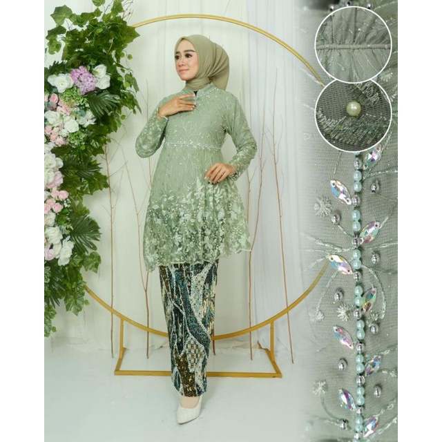 TUNIK KAMILA // BAHAN TILLE BORDIR MURIAR MIX PAYET BORDIR // BAJU WISUDA // BAJU PESTA // SERAGAMAN KELUARGA // KEBAYA MODERN // KEBAYA ORIGINAL // By Ferry Mena