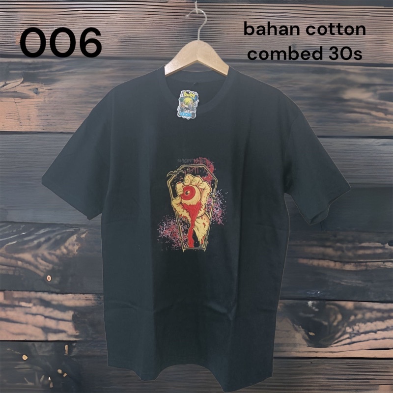 baju polos gambar DTF bahan cotton combed 24s unisex kode 006