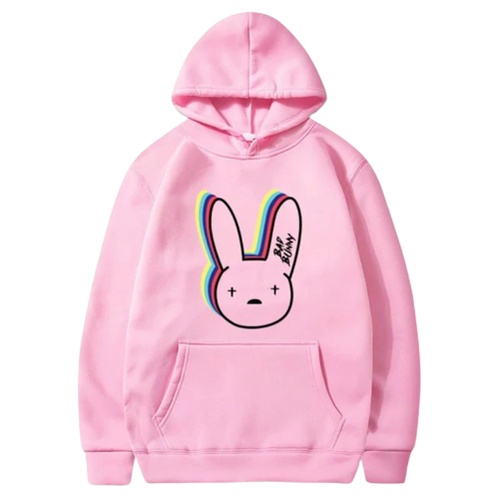 Bad Bunny Jumper Hoodie II Sweater Hoodie Trendy II Sweter Oblong Topi Sz M - XL Anak &amp; Dewasa ( Pria &amp; Wanita )