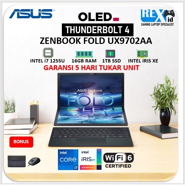 Laptop ASUS ZENBOOK FOLD i7 1255U 1TB SSD THUNDERBOLT