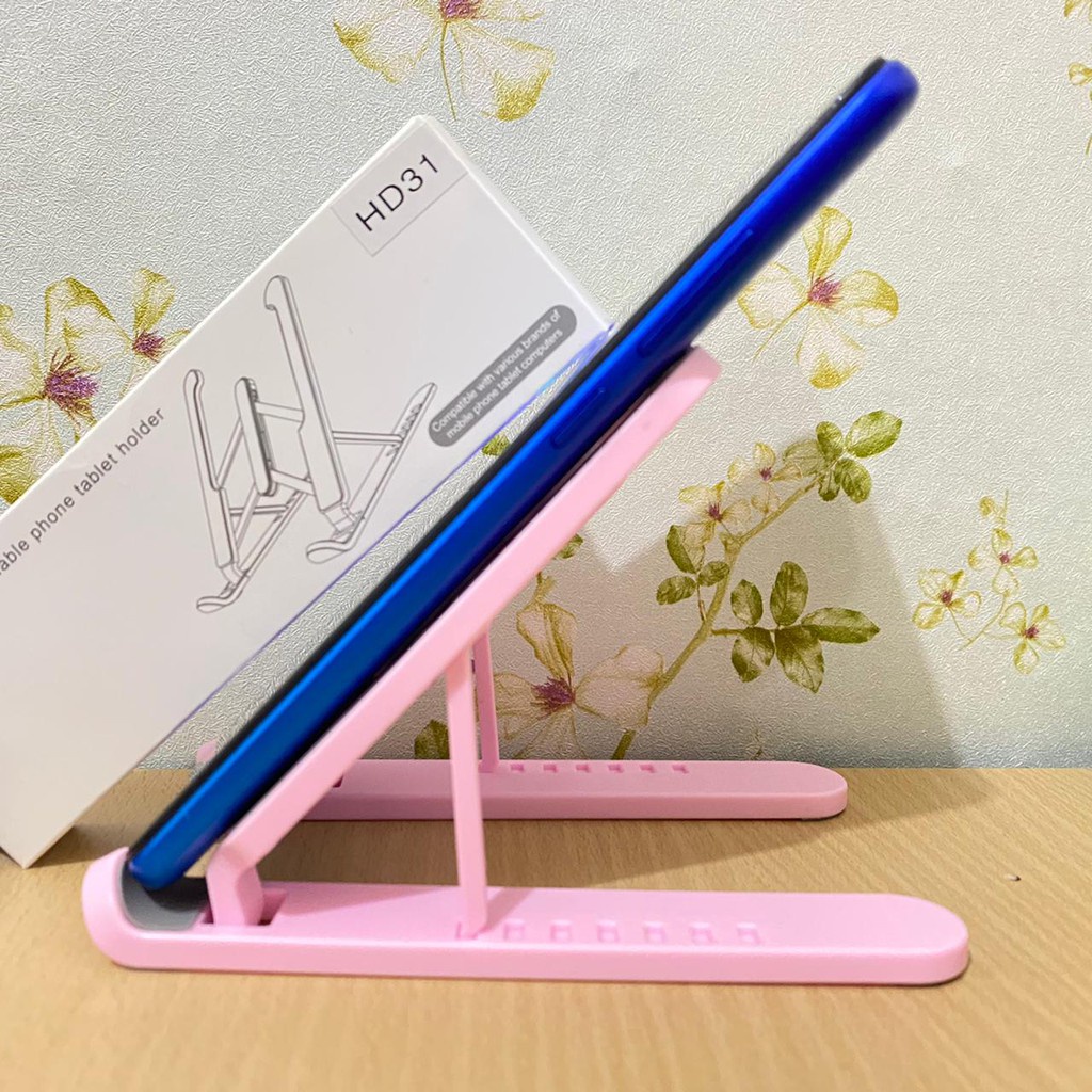Holder Meja NB HD31 Table Phone Holder Dudukan Stand HP Phone Folding