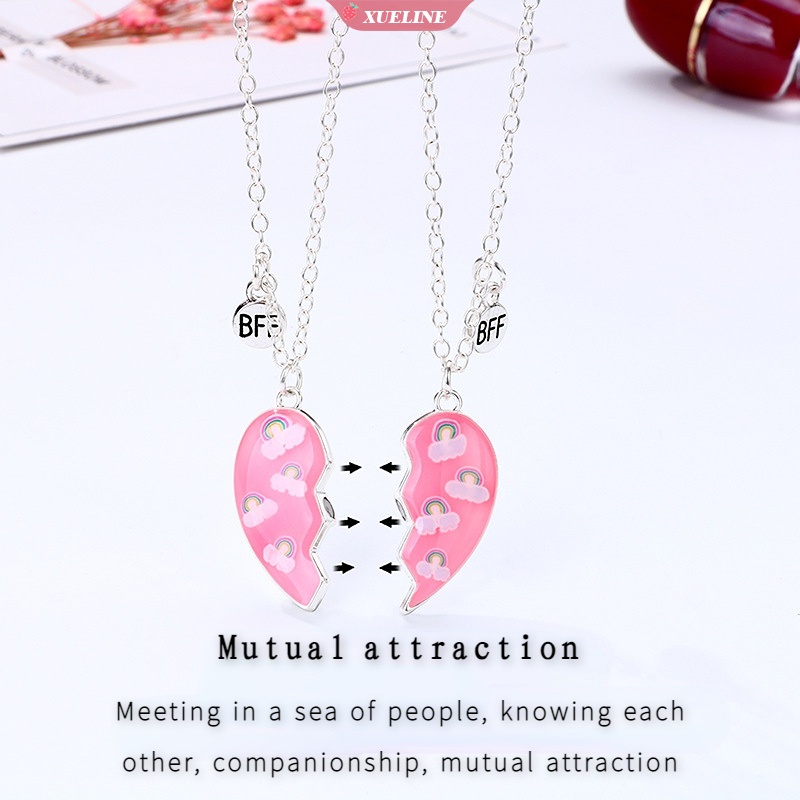 Fashion Baru Hati Cinta Kalung Teman Baik Kalung Anak set Pasangan Perhiasan Anak Liontin [ZXL]