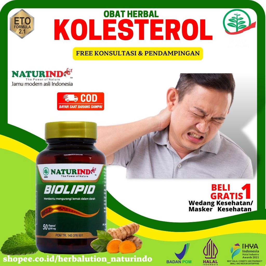 Obat Kolesterol Tinggi Ampuh Kolestrol Biolipid Naturindo Obat Herbal Kolesterol Dan Asam Urat Jamu 