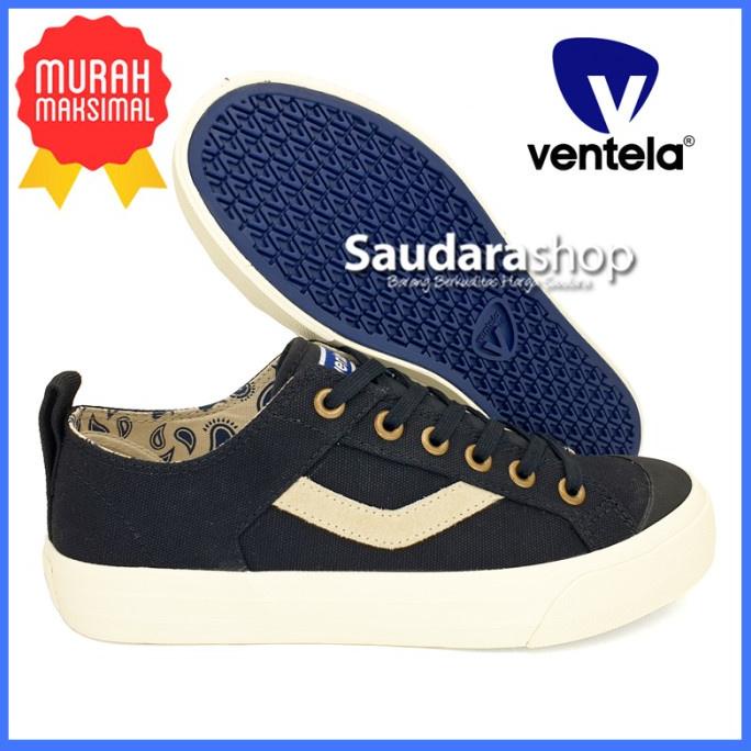 Sepatu Ventela Reborn Low Black / Ventela Reborn Black LC / Reborn
