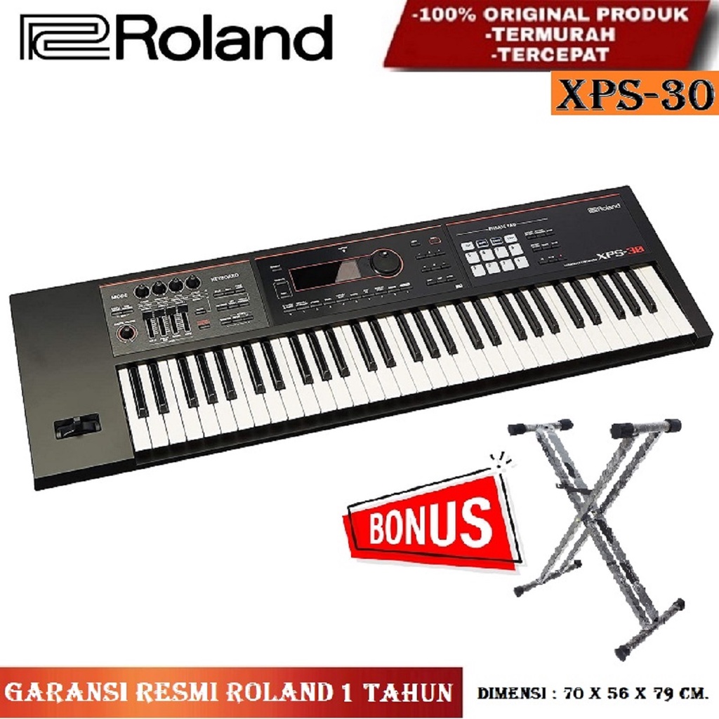 Keyboard Piano Roland XPS-30 Expandable Synthesizer Free Stand