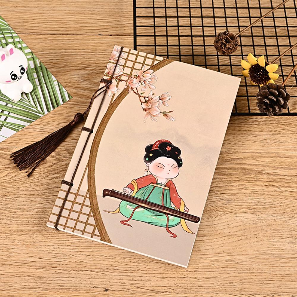 Nanas Alat Tulis Notebook Gaya Cina Retro Vintage Kosong Notepad