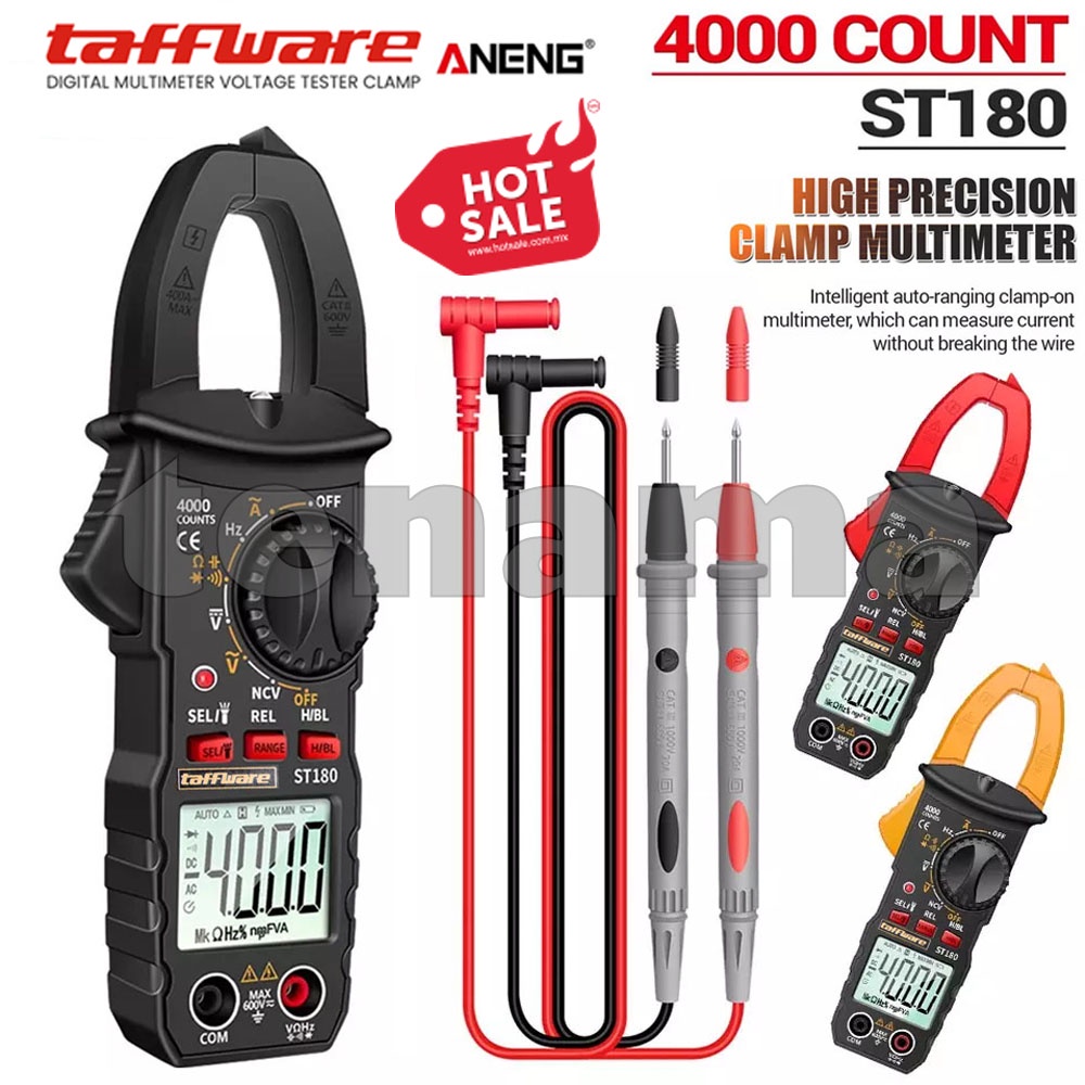 ANENG ST180 Digital Clamp Multimeter 4000 Count Tang Amper