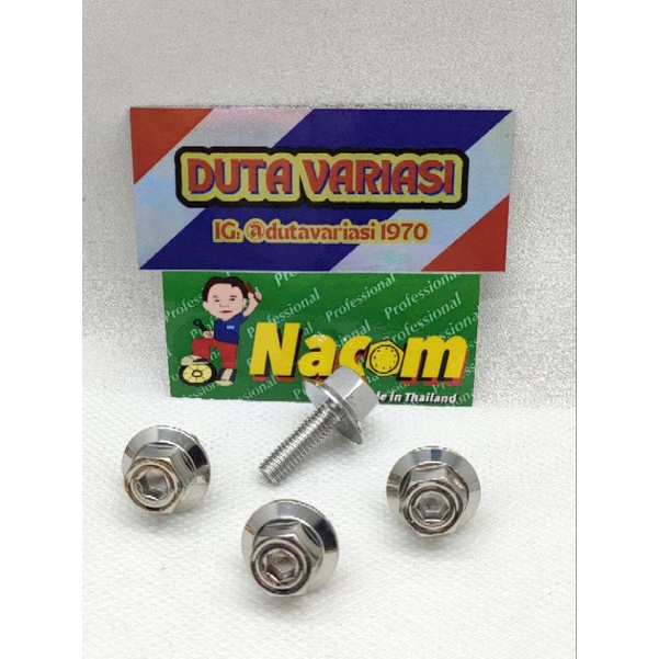 NACOM DV BAUT 2KUNCI BIG HEAD DRAT 10*2 CM ( M6*20 )