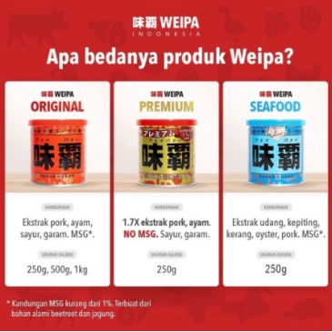 

Weipa Original Premium Jepang 1kg 500gr 250gr 125gr - JLU