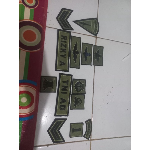 Atribut TNI-AD PDL Loreng fullset