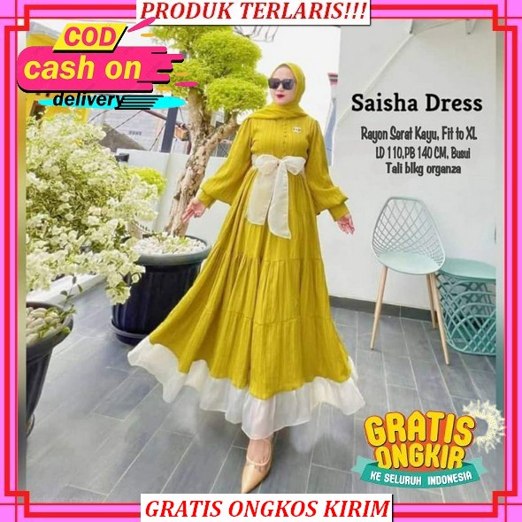 Terbaru Baju Dress Gamis Terbaru 2023 Baju Lebaran Asmiranda Maxy Long Dress Jumbo Gamis Mewah Elega