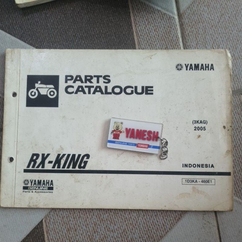buku katalog catalogue yamaha rx king tahun 2005 copyan