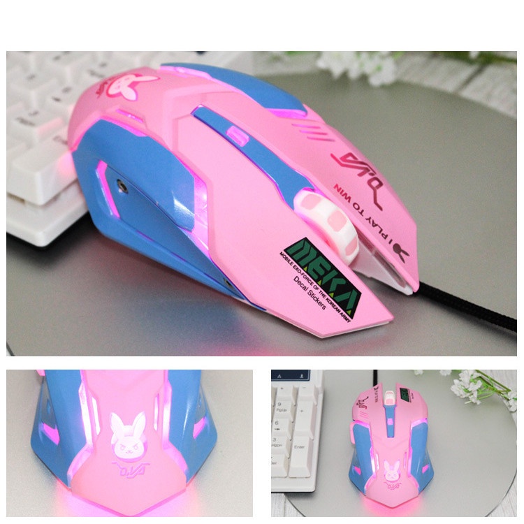 Mouse Kabel Mouse Gaming RGB USB Wired 4kelas DPI Adjustable 1200-1600-2400-3200 DPI Mouse Lampu Warna-Warni