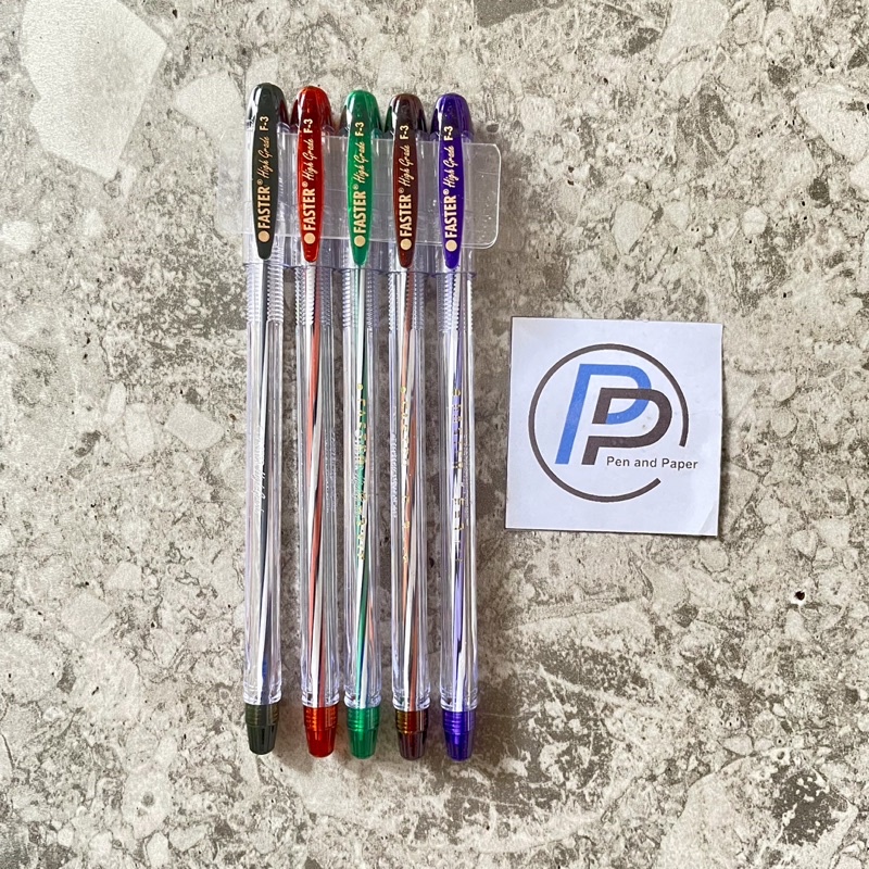 

Bulpen Pulpen Ballpoint Faster F3 Hitam 1 Pcs