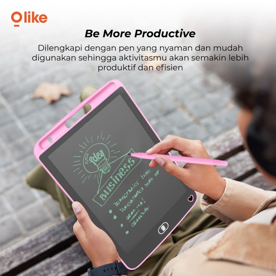 OLIKE DRAWING PAD LCB2 Papan Tulis Writing Board Tablet 8.5&quot; ORIGINAL