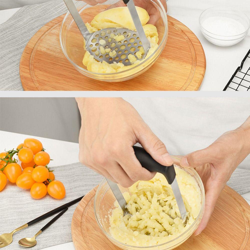 TOP Potato Masher Gadget Sayuran Manual Stainless Steel Crusher