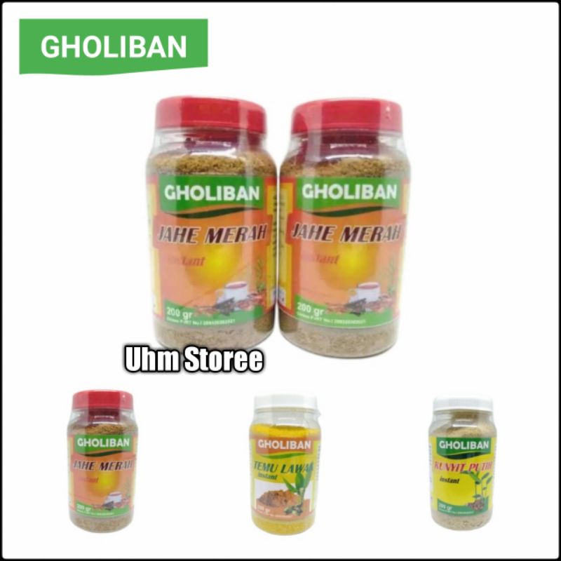 

Jahe Merah Serbuk Gholiban - Temulawak dan Kunyit Putih 200 gram