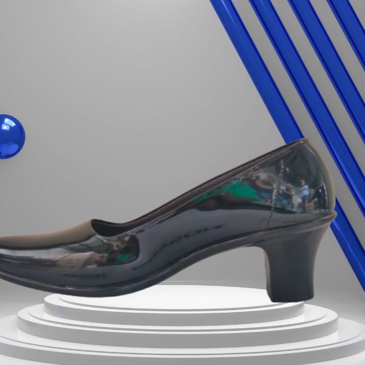 [T-7W »] Mandiens Sepatu Pantofel Wanita (Hak 3,5,7 CM) PDH POLWAN KOWAD BHAYANGKARI Persit PSH PSK - Sepatu Kerja Wanita Hitam Kilap Kekinian Berkualitas Terbaik Branded-top produk
