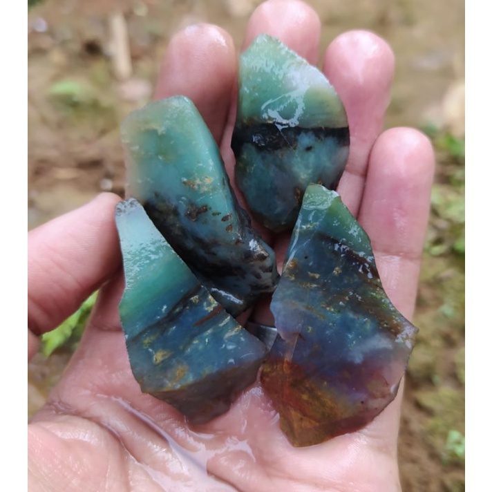 batu akik bahan ijo batu garut odim cristal borongan hemat berkualitas