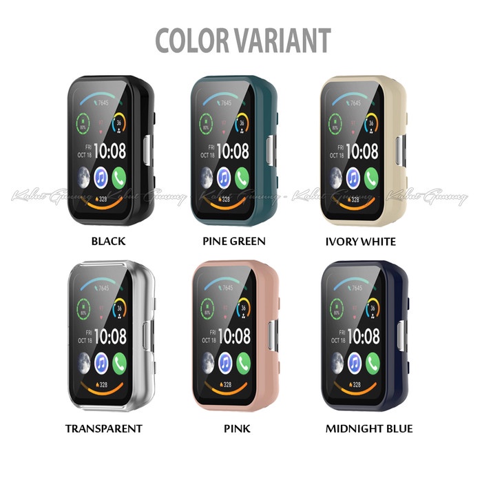 PC Bumper Hard Case For Huawei Watch Fit 2 Cover With Tempered Glass