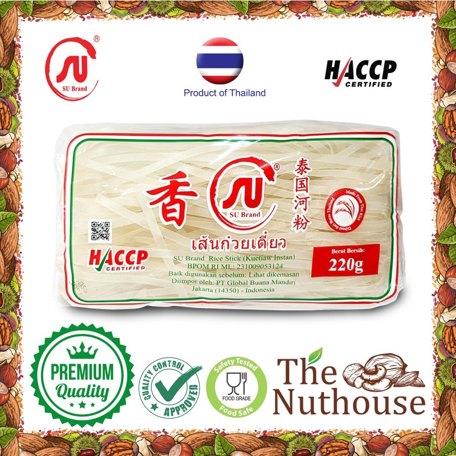 

SU BRAND KWETIAU Rice Stick / Kuetiaw Instan / Kwetiao / Kwetiaw [220gr]