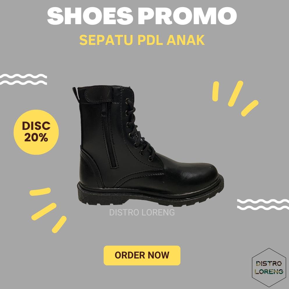 ㅀ Sepatu PDL Anak Sepatu TNI POLRI Anak / Sepatu Boots Anak / Sepatu Formal Anak LANGSUNG CHECKOUT 2