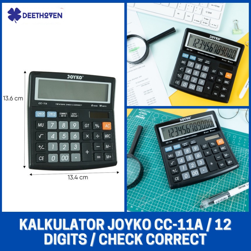 

Kalkulator Joyko CC-11A 12 Digits Check Correct