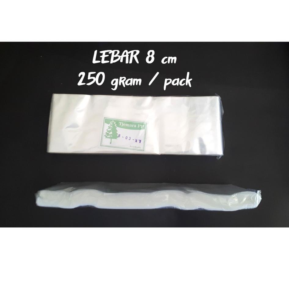

Obral Puas Plastik PP ROLL Lebar 8 9 10 cm Tebal 03 Bening Panjang