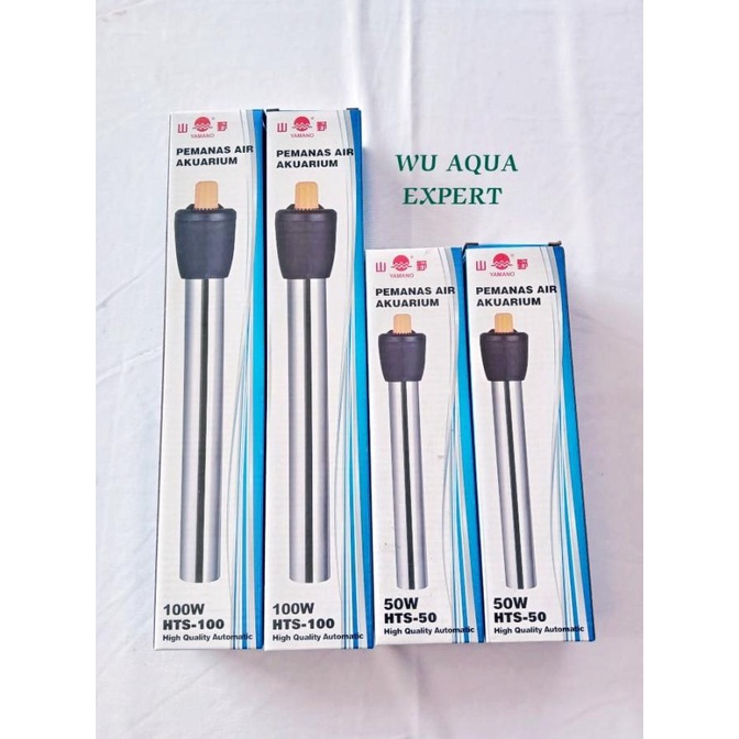 Heater Stainless Pemanas Aquarium Heater YAMANO 50watt & 100watt