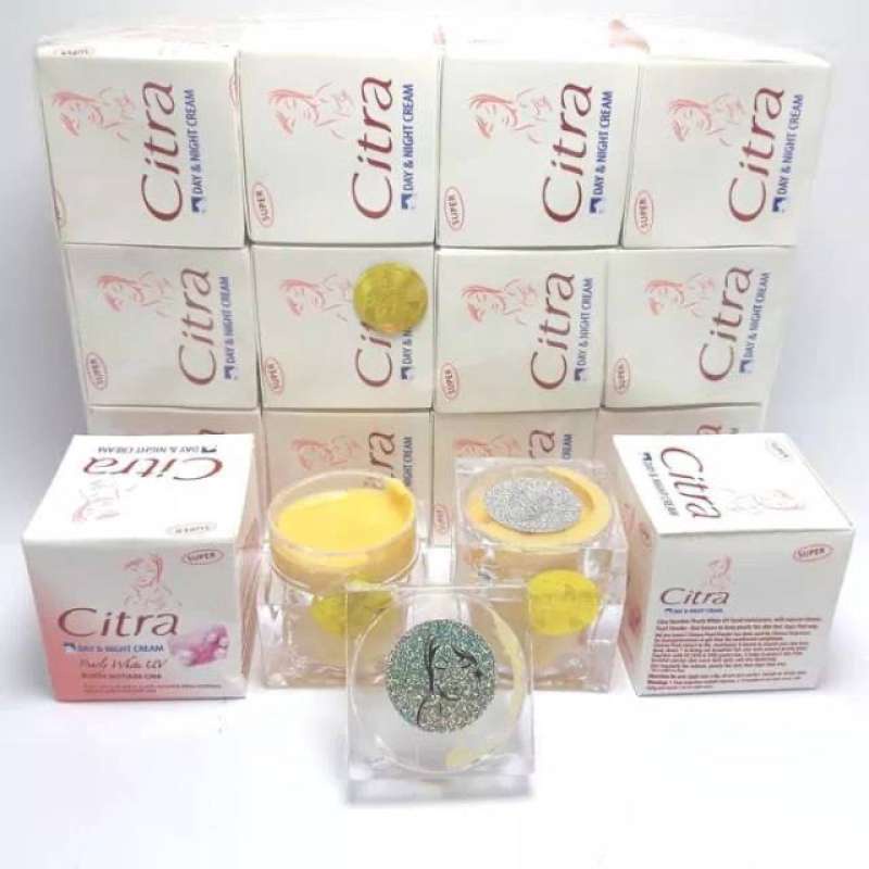 MURAH 6 PCS - CREAM CITRA SUPER KEMASAN KACA - CREAM PENCERAH WAJAH - CITRA SUPER