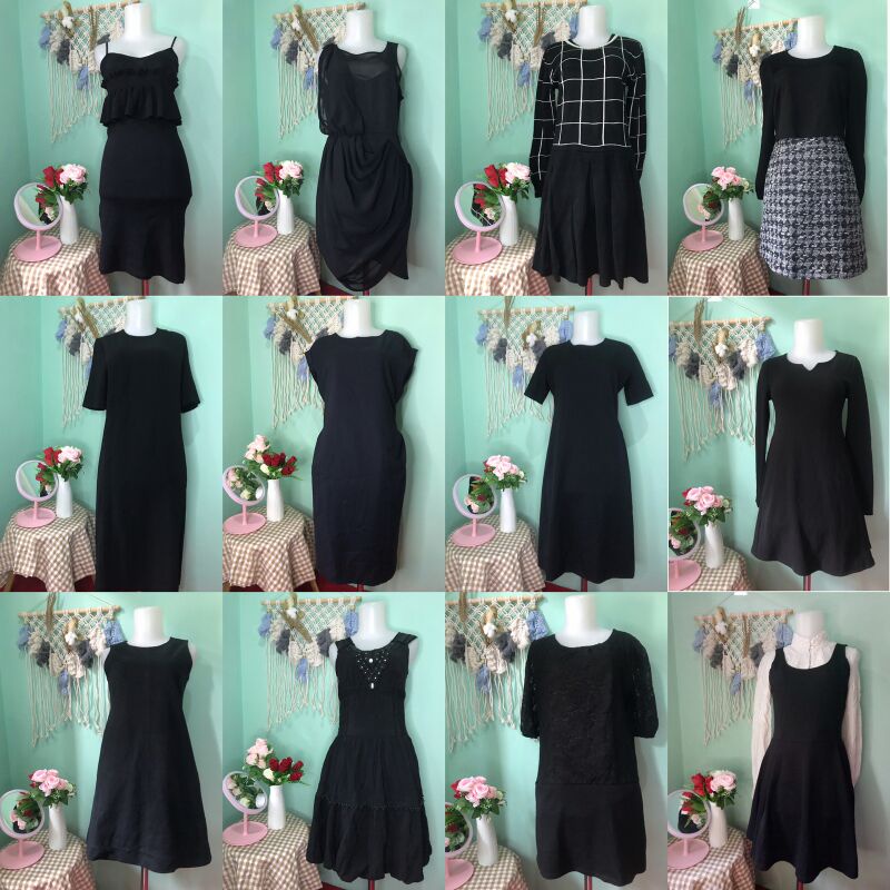 Jual DRESS PESTA HITAM / DRESS HITAM | Shopee Indonesia