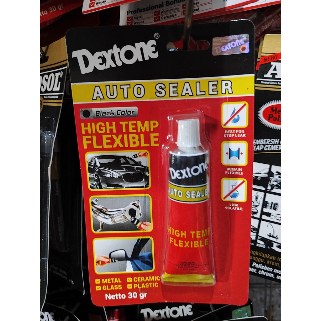 Jual LEM DEXTONE AUTO SEALER SILICON SEALENT LEM KACA HITAM 30G