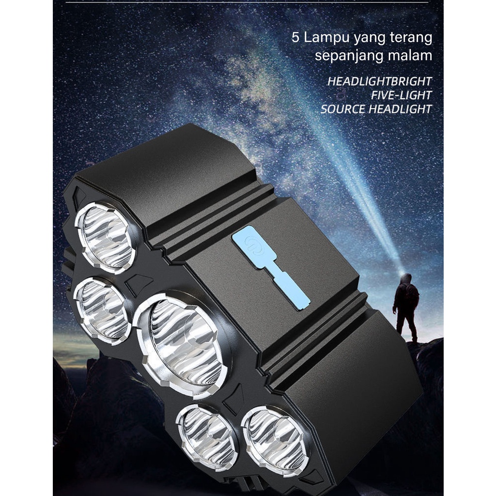 Head lamp LED Lampu Tembak Ikat Kepala (L-T21)