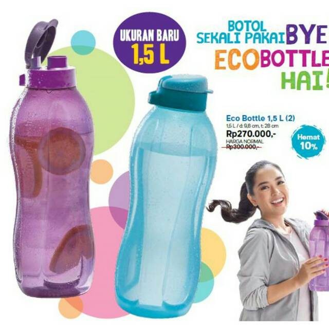 Promo Tupperware Eco Bottle 1,5 Liter Botol Minum