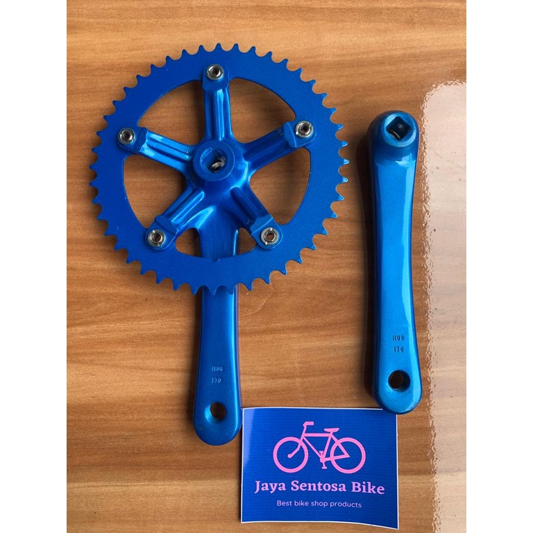 TERMURAH!!! Gear Sepeda / Crank PIXY Full Alloy / Single Speed 44T