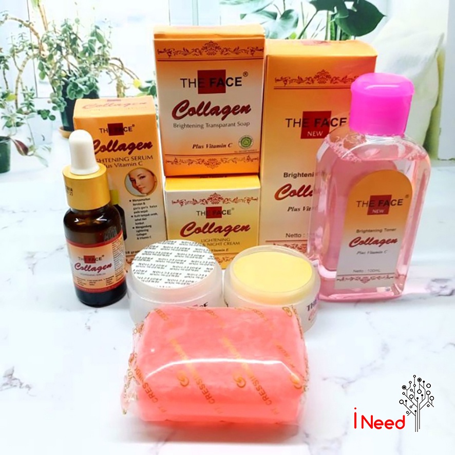 (INEED) THE FACE COLLAGEN Sabun/Toner/Serum/Cream